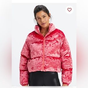 Fabletics Wander Velour Puffer NWT